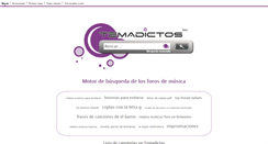 Desktop Screenshot of musica.temadictos.org