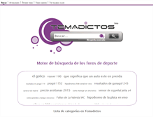 Tablet Screenshot of deporte.temadictos.org